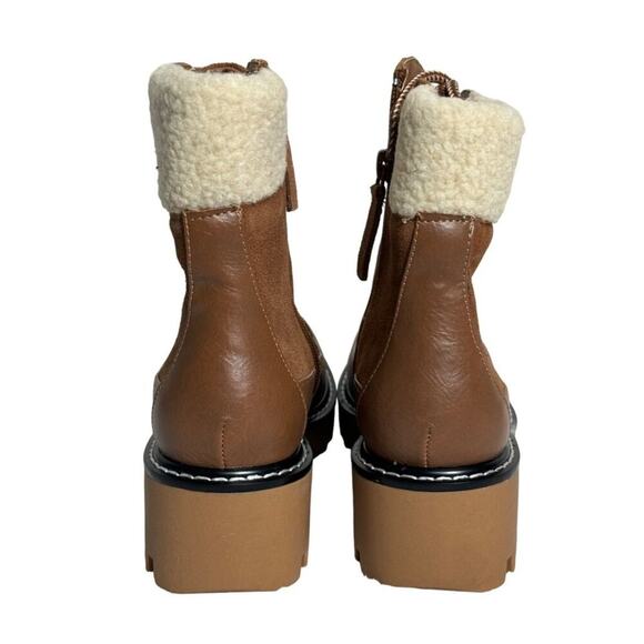 NWOB Violet & Red Womens Alexa Suede Lace Up Bootie Size 6 1/2 - Picture 7 of 13